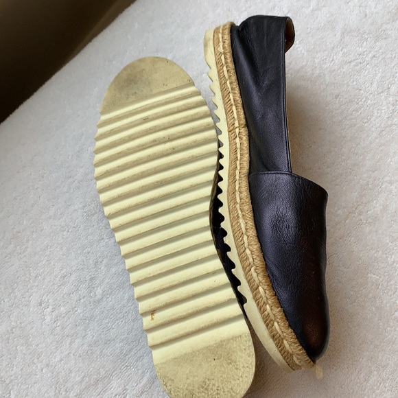 Leather Blue metallic espadrilles. - Picture 2 of 3